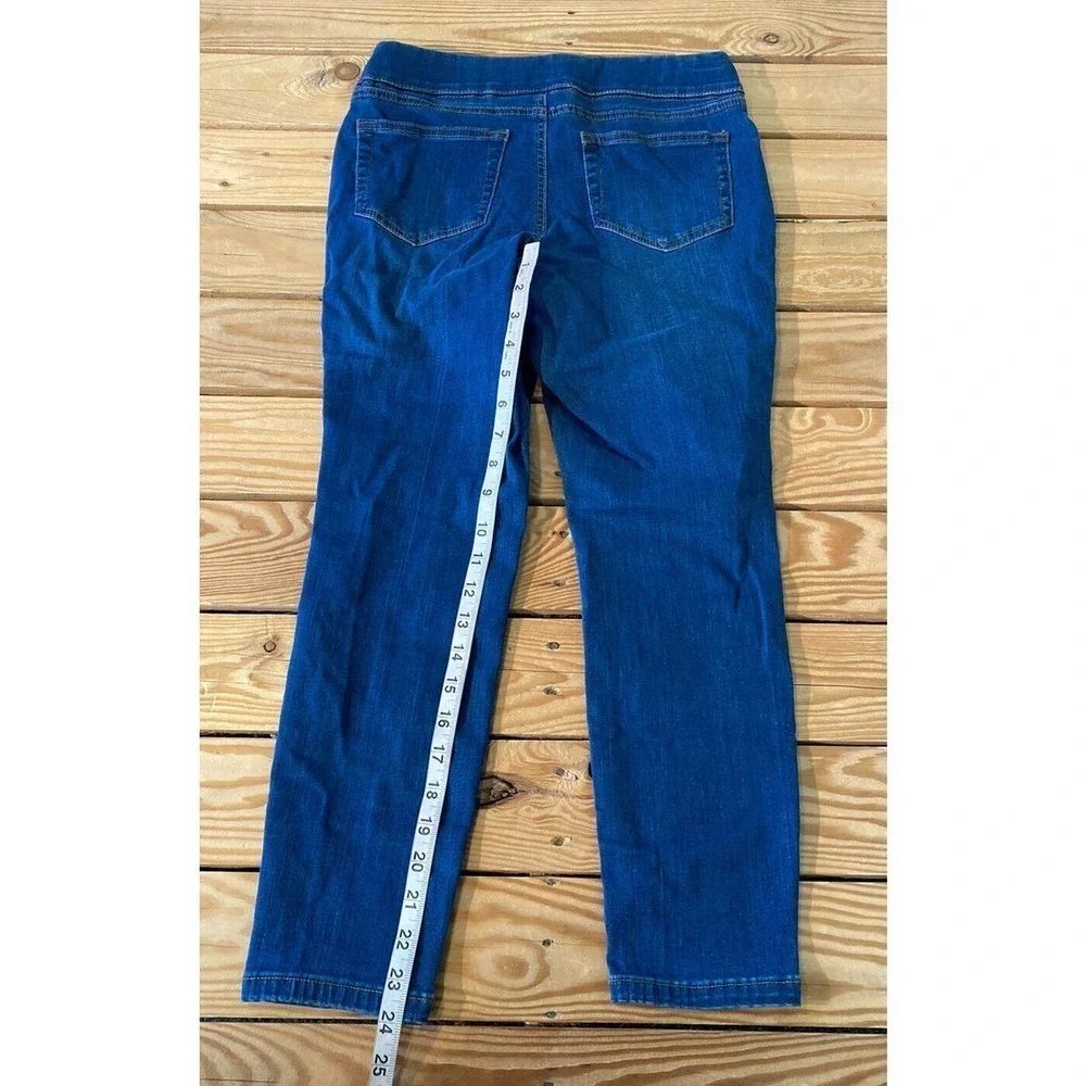 NEW D&Co Denim Pull On Jeggings Petite Size 4P Women’s Blue - Picture 6 of 9
